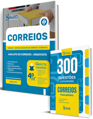 Combo CORREIOS - Analista de Correios - Arquivista (Apostila + Questões Comentadas) - Imagem 1