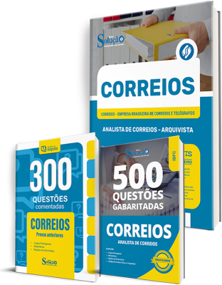 Combo CORREIOS (3 em 1) – Analista de Correios – Arquivista (Apostila + Questões Gabaritadas + Comentadas)