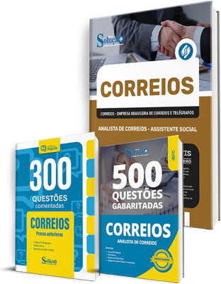 Combo CORREIOS (3 em 1) - Analista de Correios - Assistente Social (Apostila + Questões Gabaritadas + Comentadas) - Imagem 1