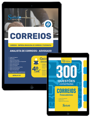 Combo CORREIOS Analista de Correios - Advogado (Apostila + Questões Comentadas) - Imagem 1