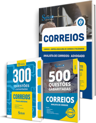 Combo CORREIOS (3 em 1) – Analista de Correios – Advogado (Apostila + Questões Gabaritadas + Comentadas)