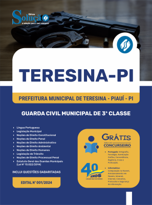 Apostila Prefeitura de Teresina - PI 2024 - Guarda Civil Municipal de 3ª Classe - Imagem 3