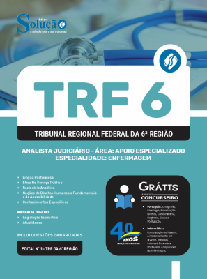 Apostila TRF-6 2024 - Analista Judiciário - Área: Apoio Especializado - Especialidade: Enfermagem - Imagem 3