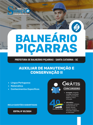 Apostila Prefeitura de Piçarras - SC  - Auxiliar de Manutenção e Conservação II - Imagem 3