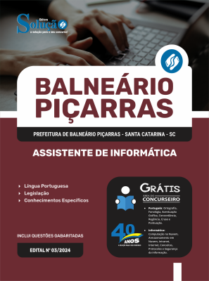 Apostila Prefeitura de Piçarras - SC  - Assistente de Informática - Imagem 3