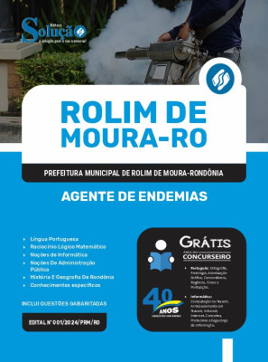 Apostila Prefeitura de Rolim de Moura - RO 2024 - Agente de Endemias - Imagem 2