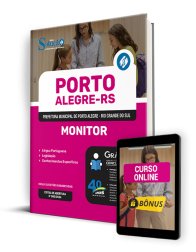 Capa Apostila Prefeitura de Porto Alegre - RS 2024 - Monitor