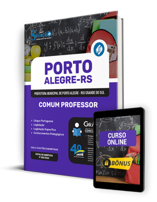 Apostila Prefeitura de Porto Alegre - RS 2024 - Comum Professor - Imagem 1