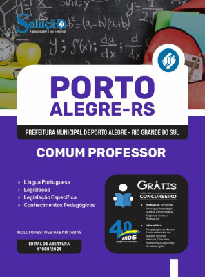 Apostila Prefeitura de Porto Alegre - RS 2024 - Comum Professor - Imagem 3