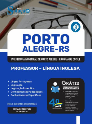 Apostila Prefeitura de Porto Alegre - RS 2024 - Professor - Língua Inglesa - Imagem 3