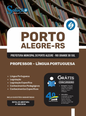 Apostila Prefeitura de Porto Alegre - RS 2024 - Professor - Língua Portuguesa - Imagem 3