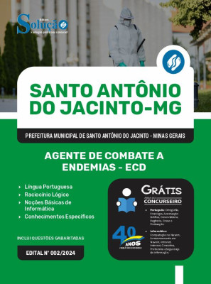 Apostila Prefeitura de Santo Antônio do Jacinto - MG 2024 - Agente de Combate a Endemias - ECD - Imagem 3