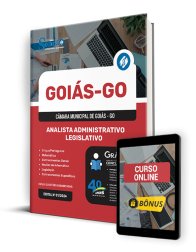 Capa Apostila Câmara de Goiás - GO 2024 - Analista Administrativo Legislativo