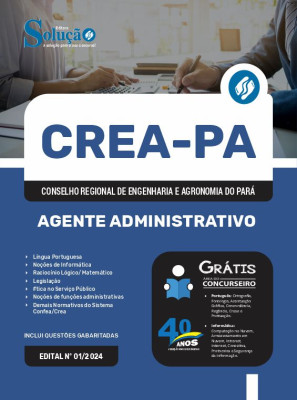 Apostila CREA-PA 2024 - Agente Administrativo - Imagem 3