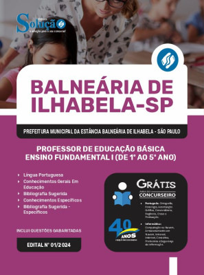 Apostila Prefeitura de Ilhabela - SP 2024 - Professor de Educação Básica - Ensino Fundamental I (De 1º ao 5º Ano) - Imagem 3