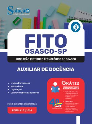 Apostila FITO OSASCO 2024 - Auxiliar de Docência - Imagem 3