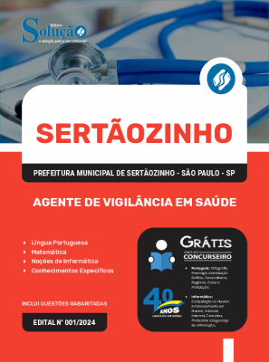 Apostila Prefeitura de Sertãozinho - SP (Sertãozinho Saúde) 2024 - Agente de Vigilância em Saúde - Imagem 3