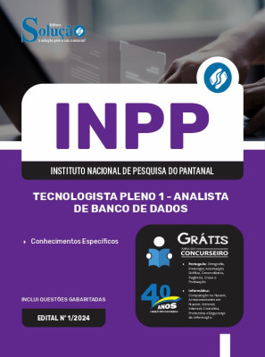 Apostila INPP 2024 - Tecnologista Pleno 1 - Analista de Banco de Dados - Imagem 3