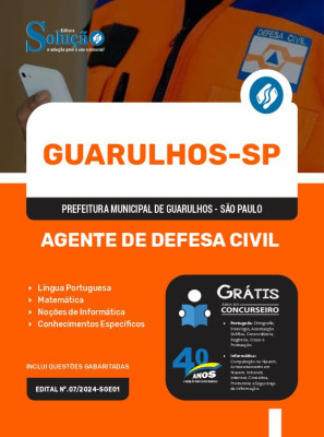 Apostila Prefeitura de Guarulhos - SP 2024 - Agente de Defesa Civil - Imagem 3