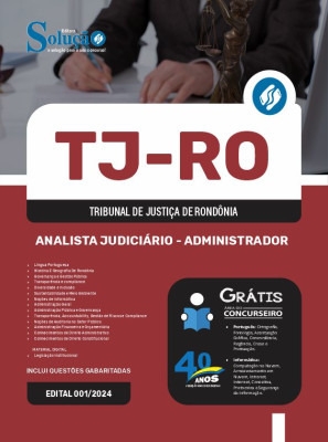 Apostila TJ-RO em PDF 2024 - Analista Judiciário - Administrador - Imagem 1