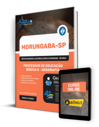 Capa Apostila Prefeitura de Morungaba - SP 2024 - Professor de Educação Básica II - Geografia