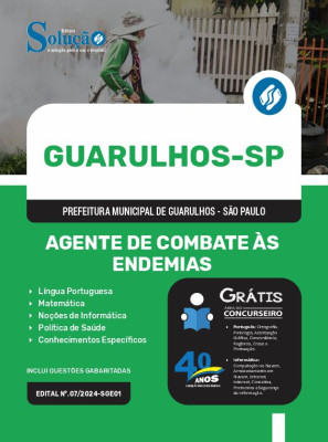 Apostila Prefeitura de Guarulhos - SP 2024 - Agente de Combate às Endemias - Imagem 3