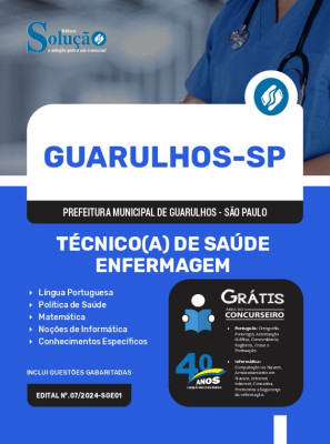 Apostila Prefeitura de Guarulhos - SP 2024 - Técnico(a) de Saúde - Enfermagem - Imagem 3