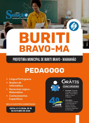 Apostila Prefeitura de Buriti Bravo - MA 2024 - Pedagogo - Imagem 3