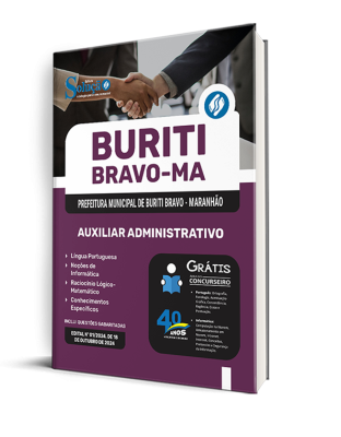 Apostila Prefeitura de Buriti Bravo - MA 2024 - Auxiliar Administrativo - Imagem 2