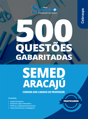 Caderno de Questões SEMED Aracaju - Comum aos Cargos de Professor - 500 Questões Gabaritadas - Imagem 2