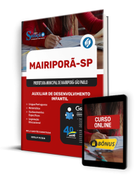 Capa Apostila Prefeitura de Mairiporã - SP 2024 - Auxiliar de Desenvolvimento Infantil