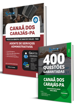 Combo Prefeitura de Canaã dos Carajás - PA - Agente de Serviços Administrativos - Imagem 1