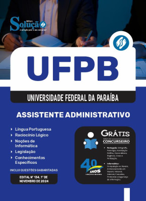 Apostila UFPB em PDF 2024 - Assistente Administrativo - Imagem 1