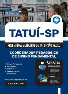 Apostila Prefeitura de Tatuí - SP 2024 - Coordenador Pedagógico de Ensino Fundamental - Imagem 3