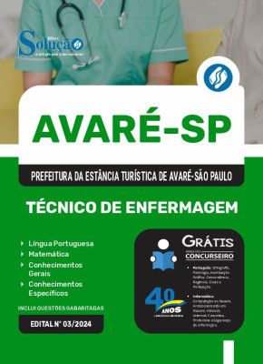 Apostila Prefeitura de Avaré - SP 2024 - Técnico de Enfermagem - Imagem 3