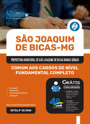 Apostila Prefeitura de São Joaquim de Bicas - MG 2024 - Comum aos Cargos de Nível Fundamental Completo - Imagem 3