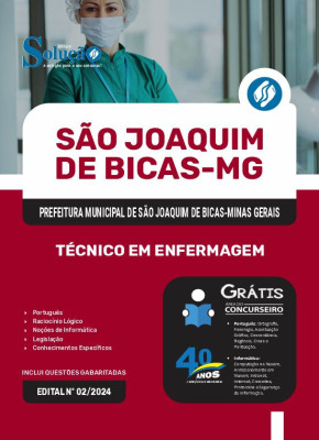 Apostila Prefeitura de São Joaquim de Bicas - MG em PDF 2024 - Técnico em Enfermagem - Imagem 1