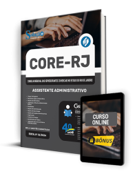 Capa Apostila CORE-RJ 2024 - Assistente Administrativo