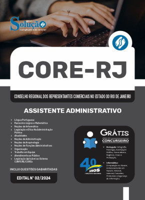 Apostila CORE-RJ 2024 - Assistente Administrativo - Imagem 3