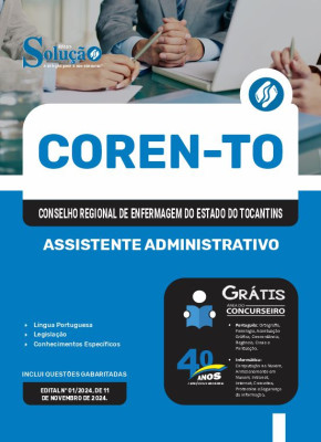 Apostila COREN-TO 2024 - Assistente Administrativo - Imagem 3