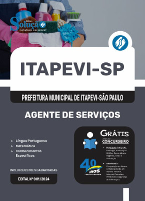 Apostila Prefeitura de Itapevi - SP 2024 - Agente de Serviços - Imagem 3