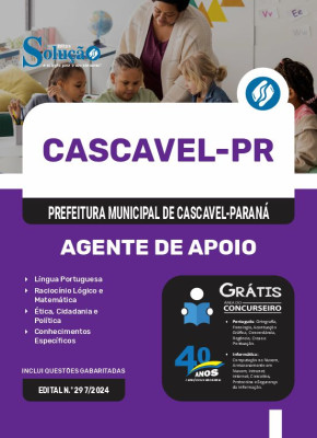 Apostila Prefeitura de Cascavel - PR 2024 - Agente de Apoio - Imagem 3