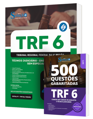 Combo TRF-6 - Técnico Judiciário - Área: Administrativa - Sem Especialidade - Imagem 1