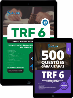 Combo TRF-6 Técnico Judiciário - Área: Administrativa - Sem Especialidade - Imagem 1