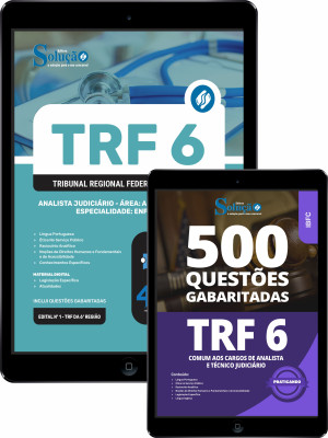 Combo TRF-6 Analista Judiciário - Área: Apoio Especializado - Especialidade: Enfermagem - Imagem 1