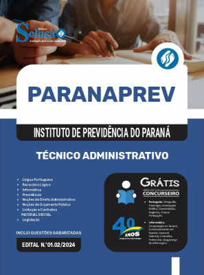 Apostila ParanaPrev 2024 - Técnico Administrativo - Imagem 3