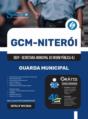 Apostila GCM NITERÓI - RJ 2024 - Guarda Municipal - Imagem 3