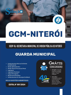 Apostila GCM NITERÓI - RJ em PDF 2024 - Guarda Municipal - Imagem 1