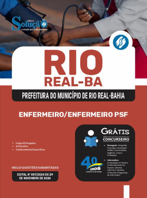 Apostila Prefeitura de Rio Real - BA 2025 - Enfermeiro/Enfermeiro PSF - Imagem 3