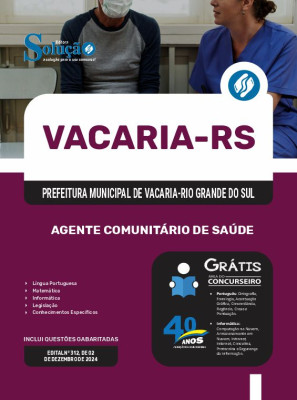 Apostila Prefeitura de Vacaria - RS 2024 - Agente Comunitário de Saúde - Imagem 3